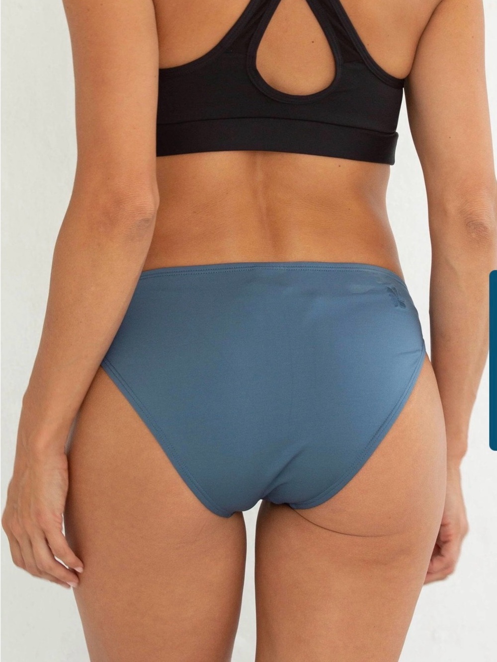 Hapari Ocean Blue High-Waist Swim Bottom